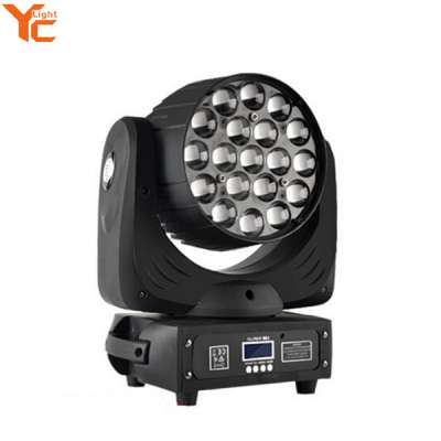 Tested Stage Light Manufacturer Cheap Price 4-In-1 Guangzhou 19pcs Led Moving Head Zoom Light