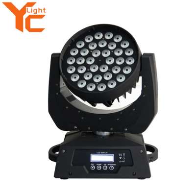 Stage hot selling lighting rgbw zoom 36x10w 4in1 led moving head wash light